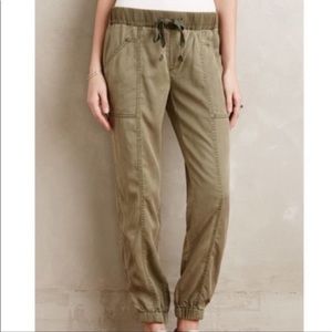 Anthropologie Green Joggers